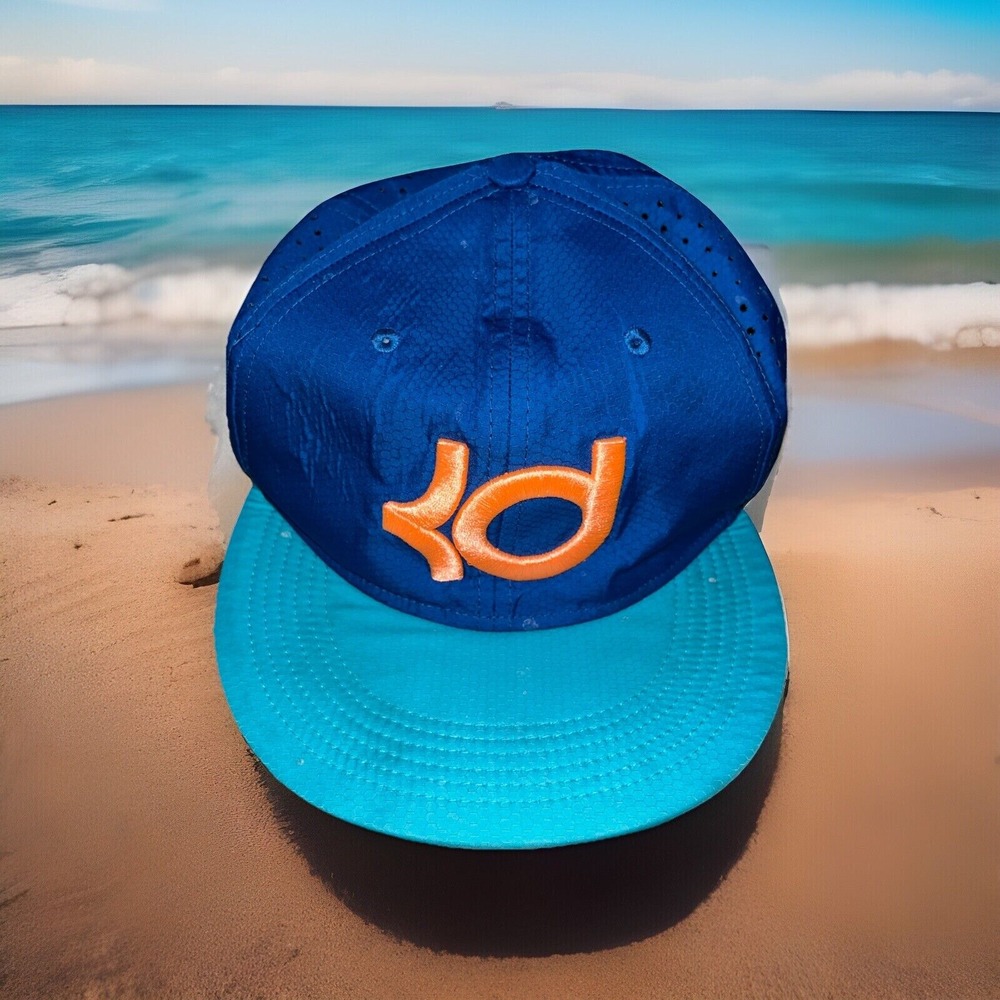 Nike Kids KD Hat Adjustable Basketball SnapBack Aqua Orange Kevin Durant Dri Fit